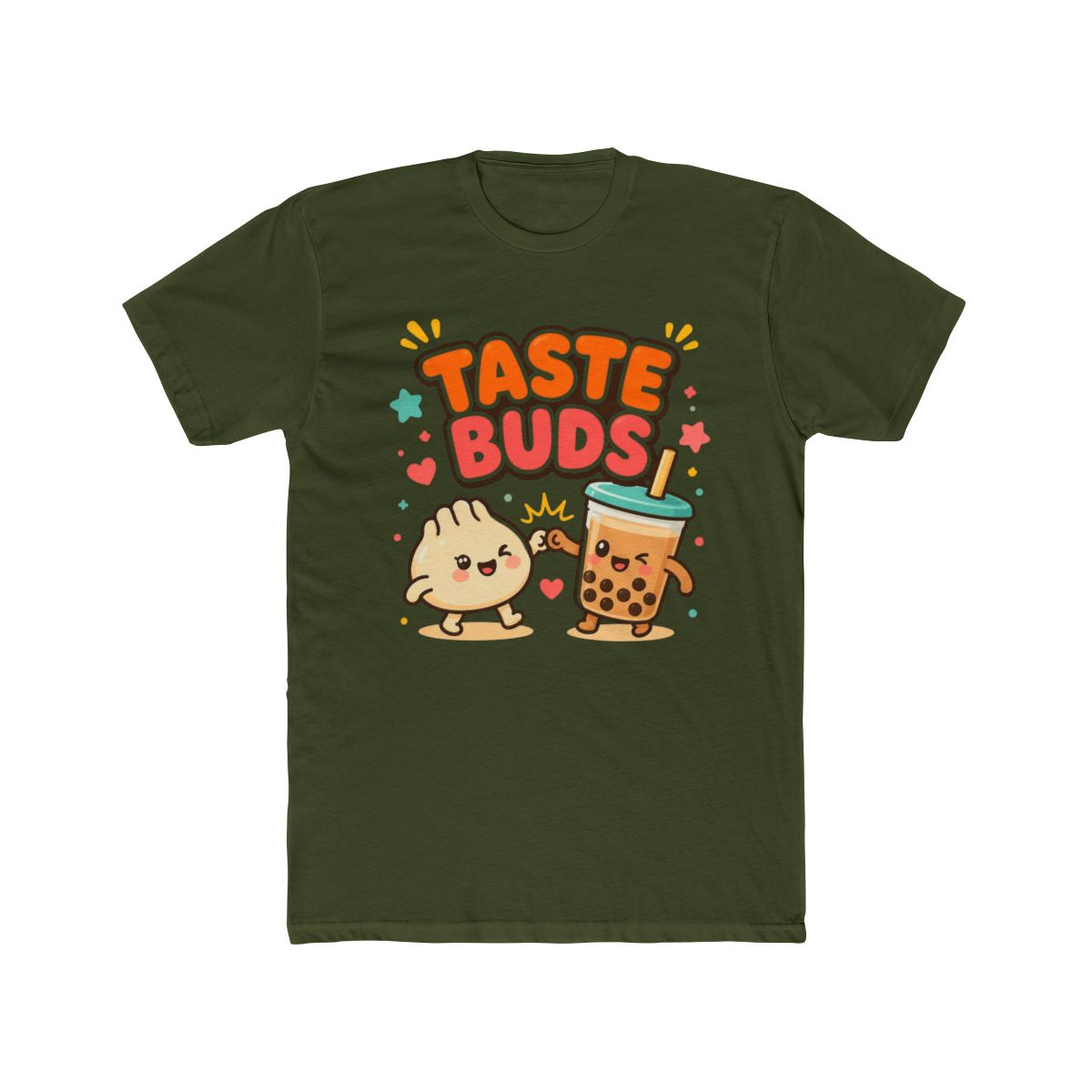 Taste Buds - Cute Kawaii Boba Tea Cartoon T Shirt - alternate angle 5, merchandise